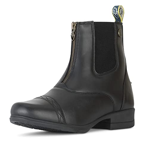 Women & Kids Faux Leather Paddock Boots - Black