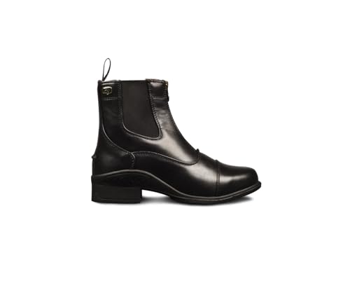 Ovation Women's Black Synthetic Leather Zip Paddock Boots