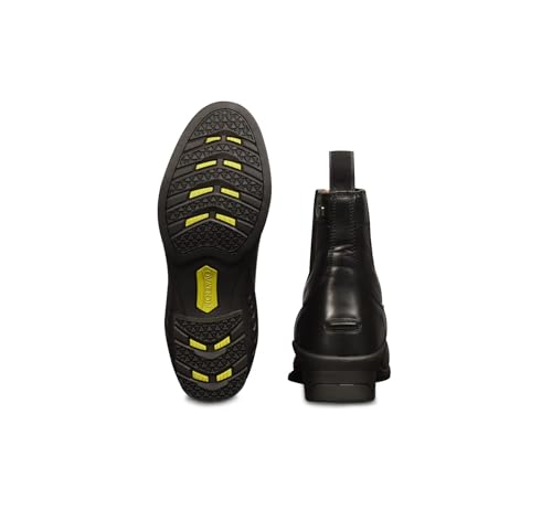 Ovation Women's Black Synthetic Leather Zip Paddock Boots