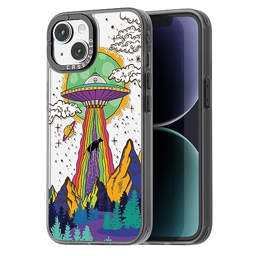 UFO Pattern iPhone 15 Case - Cute & Durable