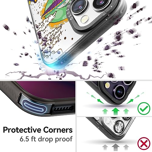 UFO Pattern iPhone 15 Case - Cute & Durable