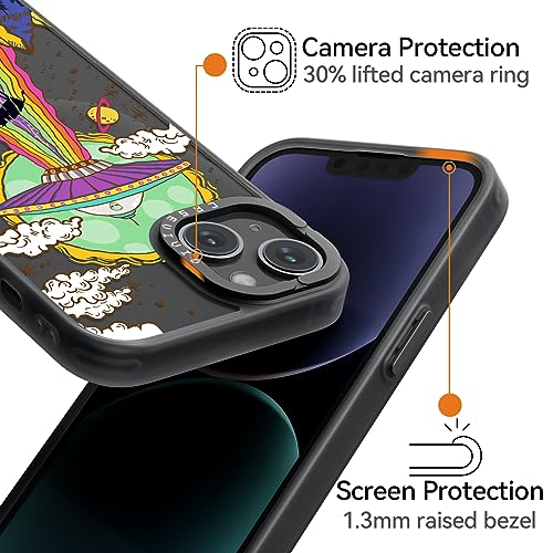 UFO Pattern iPhone 15 Case - Cute & Durable