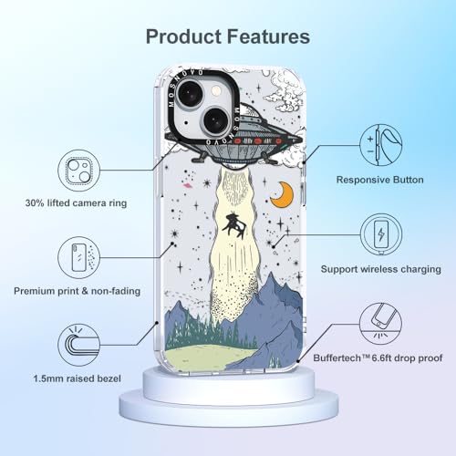 MOSNOVO UFO Designed iPhone 15 Plus Case