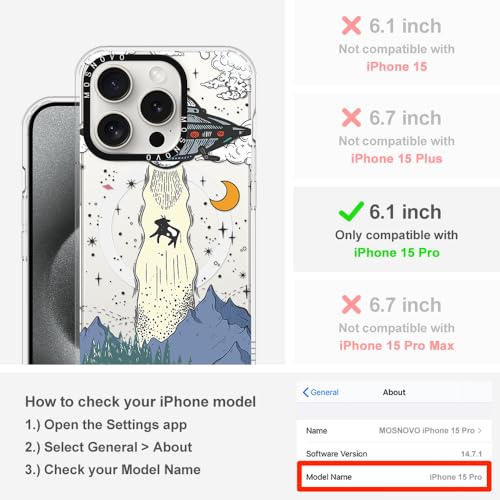 MOSNOVO Magsafe UFO Phone Case - Clear