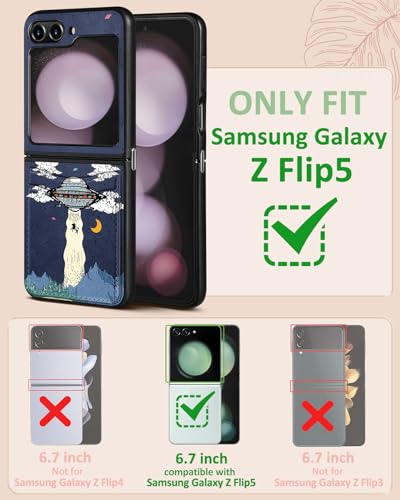 Alien UFO Designer Wallet Case for Samsung Galaxy Z Flip 5