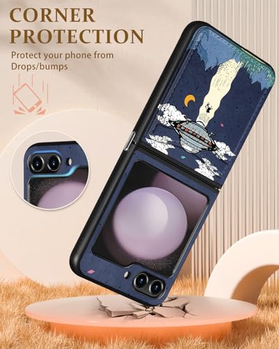 Alien UFO Designer Wallet Case for Samsung Galaxy Z Flip 5
