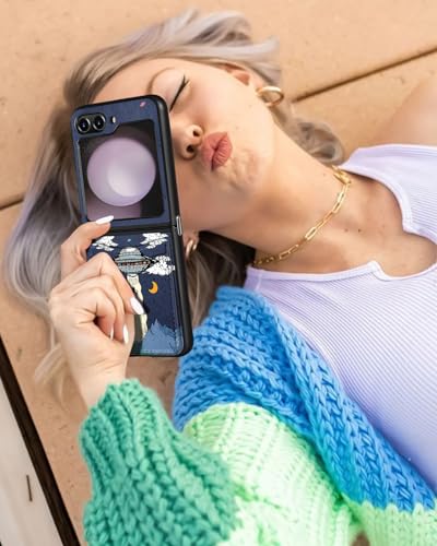Alien UFO Designer Wallet Case for Samsung Galaxy Z Flip 5