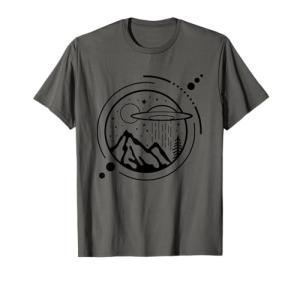 Area 51 UFO Graphic Tee: Minimalist Line Art