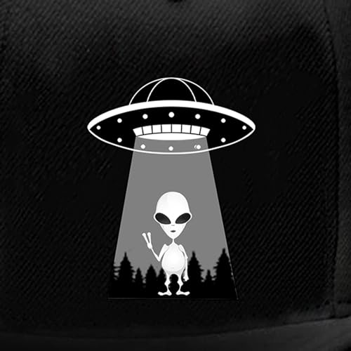 UFO Aliens Snapback Hat - Funny Graphic Design