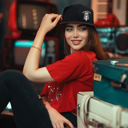 UFO Aliens Snapback Hat - Funny Graphic Design