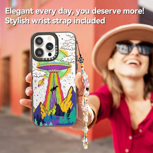 Girly UFO Pattern iPhone 15 Pro Max Case