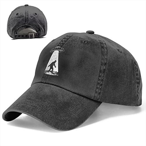 UFO Abduction Cap: Unisex Denim Hat for UFO Enthusiasts