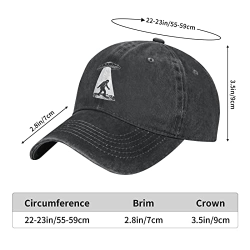 UFO Abduction Cap: Unisex Denim Hat for UFO Enthusiasts
