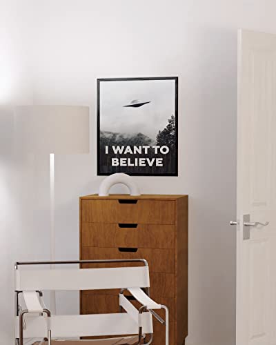 I Want To Believe" UFO Poster - Aesthetic Room Art Print