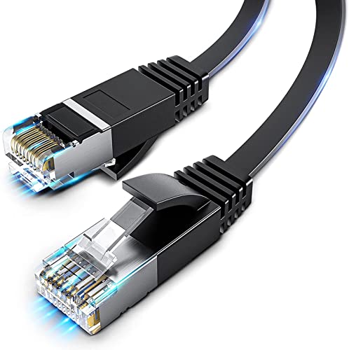 Ximeges Cat 6 Ethernet Cable 2-Pack 6FT Flat