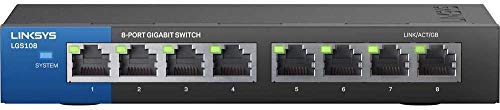 Linksys LGS108: 8-Port Desktop Gigabit Ethernet Switch