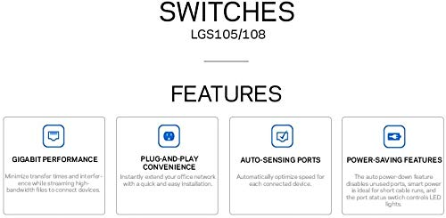 Linksys LGS108: 8-Port Desktop Gigabit Ethernet Switch