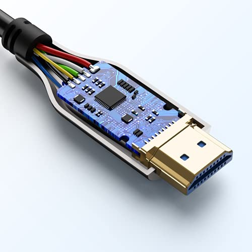 EVAIO Fiber Optic HDMI Cable 100ft, 4K, HDR10