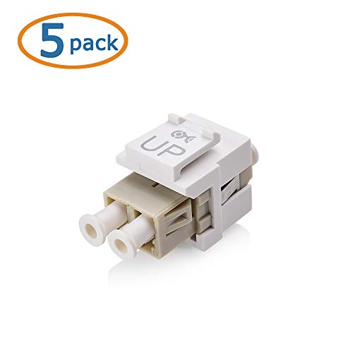 5-Pack LC UPC Fiber Optic Keystone Coupler Jack