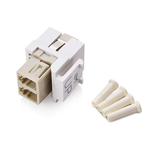 5-Pack LC UPC Fiber Optic Keystone Coupler Jack