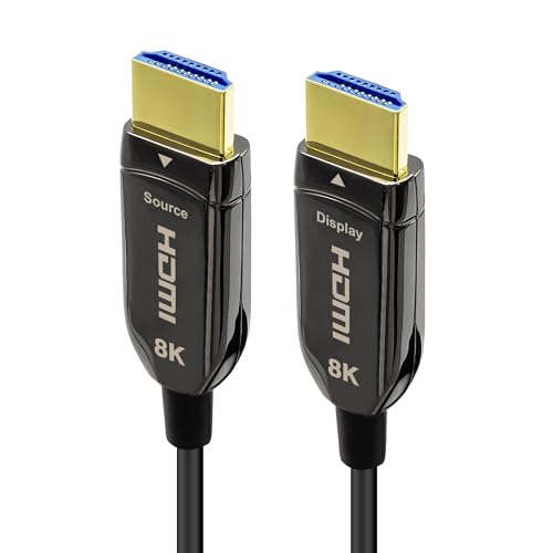 8K Fiber Optic HDMI 2.1 Cable - 100FT