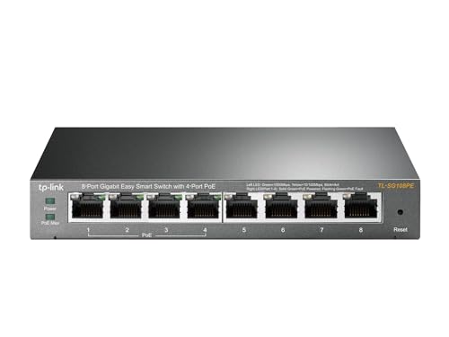 TP-Link TL-SG108PE PoE Switch, 8 Port Gigabit