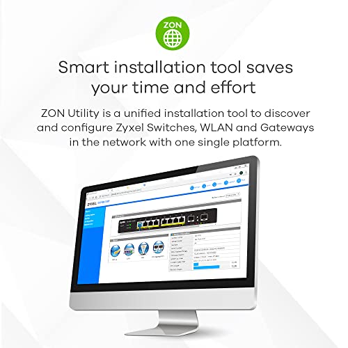 ZYXEL 8-Port Gigabit Ethernet Smart Switch - Managed