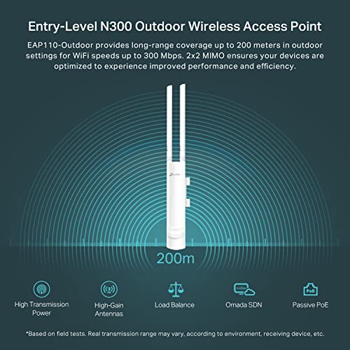 TP-Link EAP110-Outdoor V3 Wireless Access Point Cloud Integration
