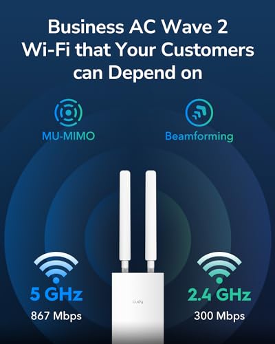 Cudy AC1200 Outdoor WiFi Extender with Gigabit RJ45