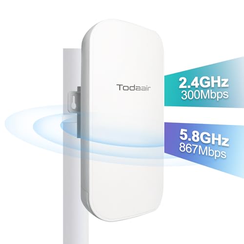 TODAAIR Long Range Outdoor WiFi Extender with Ethernet
