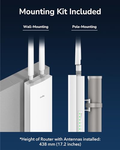 Cudy AC1200 Outdoor WiFi Extender with Gigabit RJ45