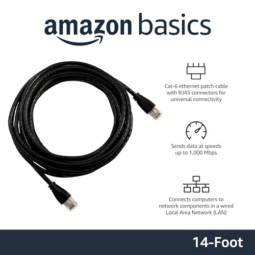 Amazon Basics Cat 6 Ethernet Patch Cable 14ft