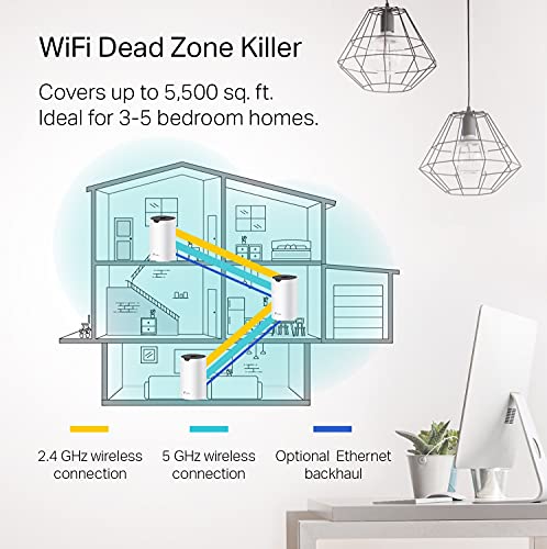 TP-Link Deco Mesh WiFi System - 5,500 Sq.ft. Coverage, 3-Pack