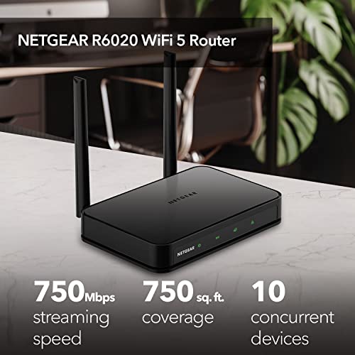 NETGEAR Dual Band WiFi Router - AC750 Speed, Coverage 750 sq. ft