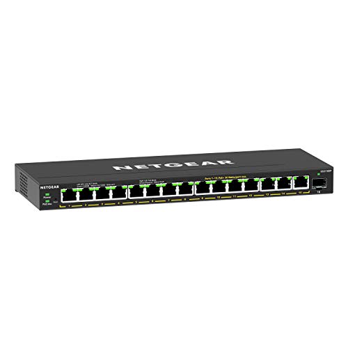 NETGEAR 16-Port PoE Ethernet Switch - Managed