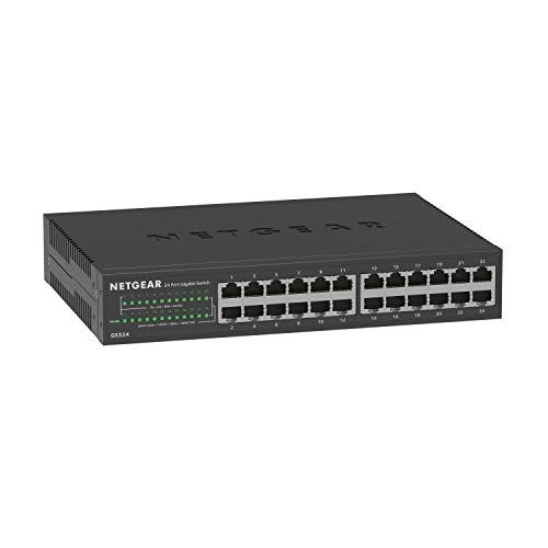 NETGEAR 24-Port Gigabit Ethernet Switch - Desktop, Wall, Rack