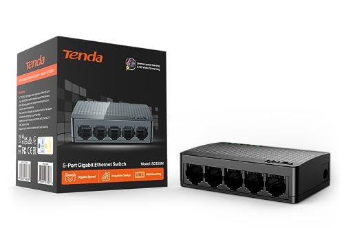 Tenda SG105: 5 Port Gigabit Switch, Office & Home