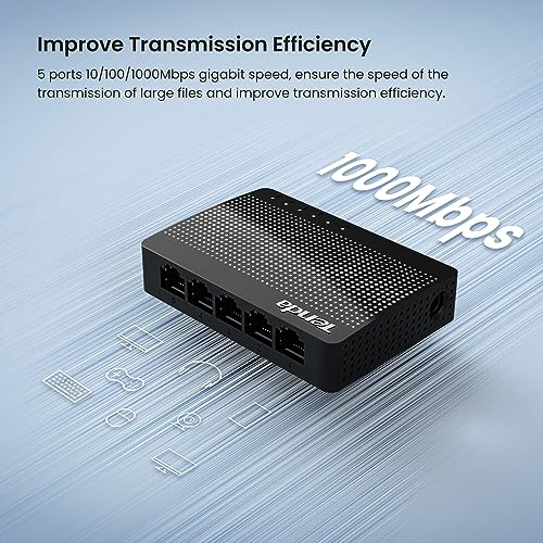 Tenda SG105: 5 Port Gigabit Switch, Office & Home