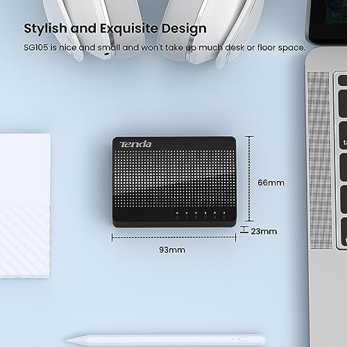 Tenda SG105: 5 Port Gigabit Switch, Office & Home