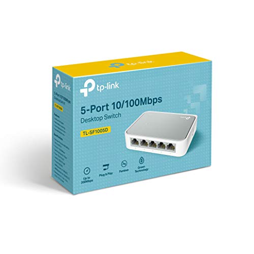 TP-Link 5-Port Fast Ethernet Switch, Plug & Play