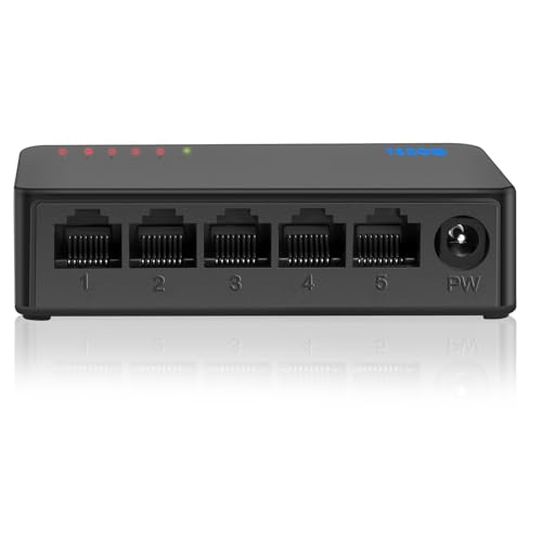 TEROW 5-Port Gigabit Ethernet Switch - Plug & Play