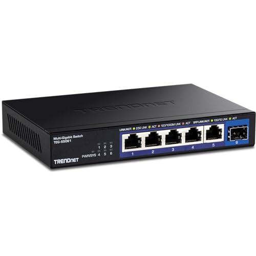 TRENDnet 6-Port 2.5G Switch with 10G SFP+Port