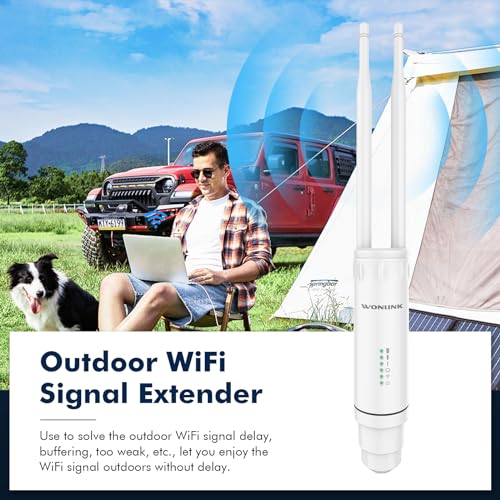 WONLINK Outdoor WiFi Extender Dual Band 1200Mbps Booster