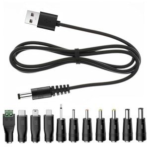 Universal USB to DC Charging Cable for Multiple Devices