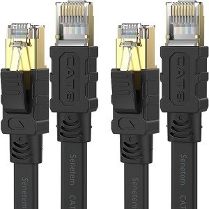 Senetem Cat 8 Ethernet Cable 3FT 2 Pack
