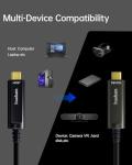 15M/50FT USB C Fiber Optic Cable 10Gbps