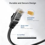 Black 25 ft Cat 6 Ethernet Cable