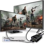 Gigabit Ethernet Splitter for High Speed Networking [2 Devices]