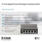 D-Link 5-Port Gigabit Smart Managed Switch | VLANs