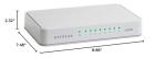 NETGEAR 8-Port Gigabit Ethernet Switch - Plug-and-Play, Desktop
